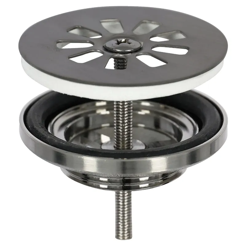 Differnz afvoerplug | gun metal | 64mm Premium