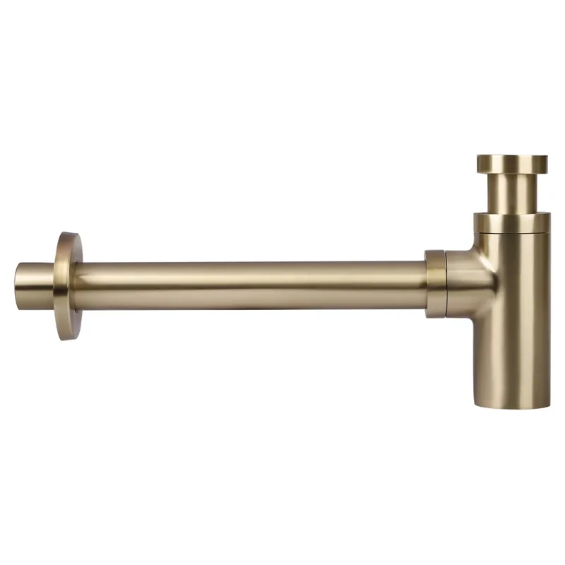 Differnz wastafel sifon design | mat goud | 300mm Exclusieve Aanbieding