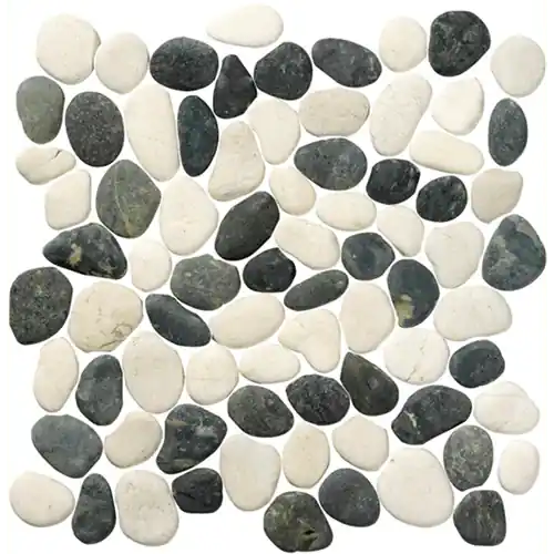 Beste Prijs Terre d'Azur Stone Pebbles White/Antracite 30x30 cm