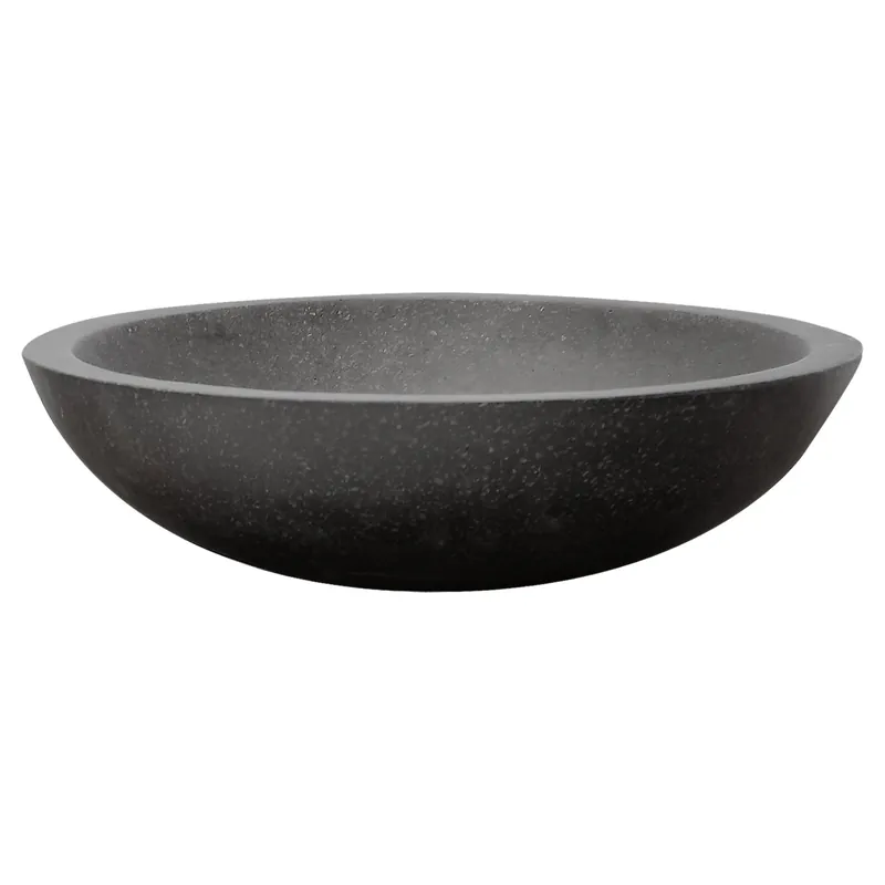 Differnz Puur waskom terrazzo | zwart | Ø 45 x 12.5 cm Laatste Versie