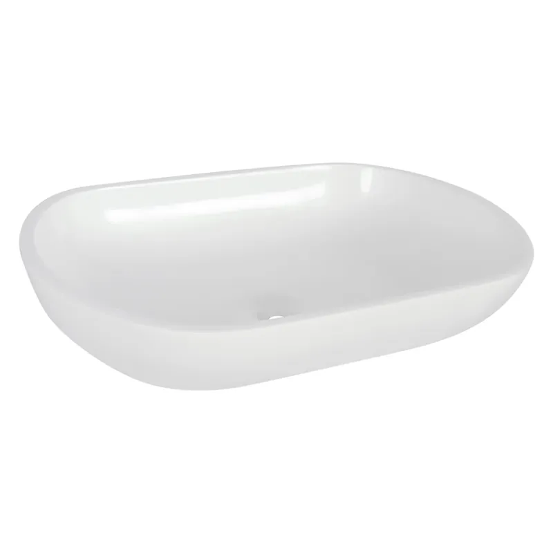 Actieprijs Differnz Ovalo waskom polybeton | wit | 54 x 34 x 12 cm