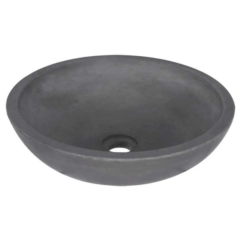 Shop Nu Differnz Ravano waskom beton | donkergrijs | Ø 40 x 12 cm