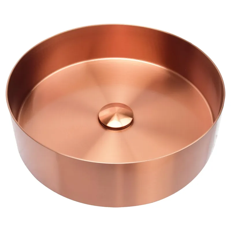 Uitverkoop Differnz waskom RVS | koper | Ø 40 x 11 cm