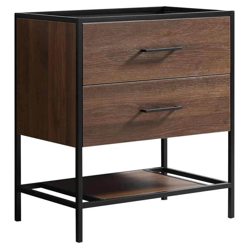 Populair Differnz Industrial onderkast FSC® | Walnut | 74 x 45.5 x 82 cm