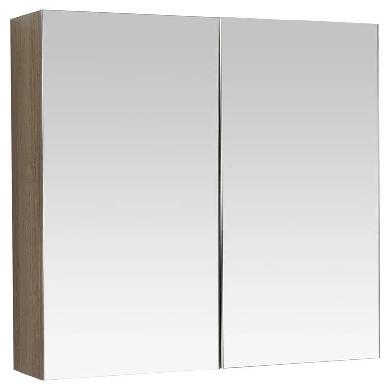 Finale Uitverkoop Differnz Reno spiegelkast FSC® | eiken | 75 x 70 x 18 cm