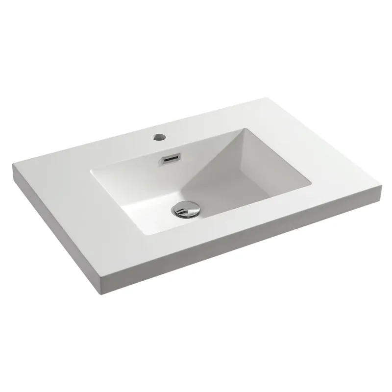Gratis Retour Differnz Reno wastafel | wit | 75 x 50 x 5 cm