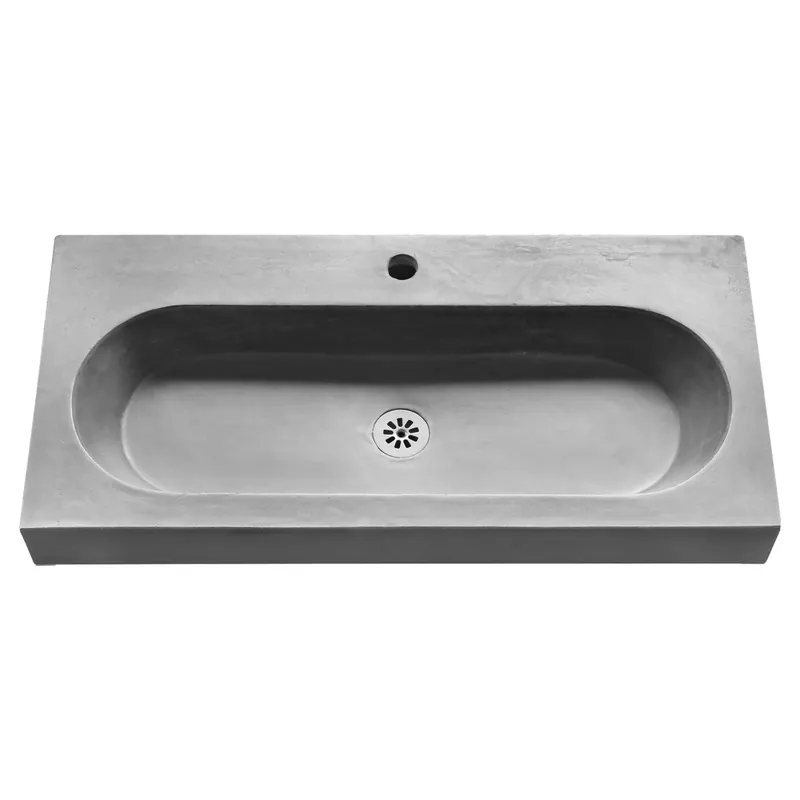 Veilige Betaling Differnz Somero wastafel 1 kraangat | beton | 80 cm
