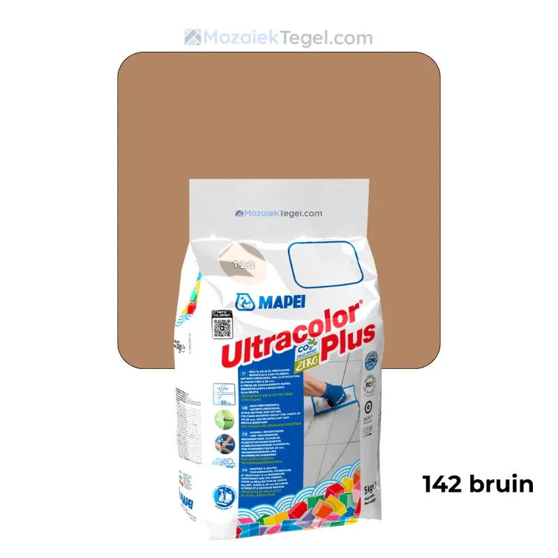 Mapei | Ultracolor Plus | 142 Bruin | Cementgebonden | Voegmiddel | 5KG Flitsaanbieding