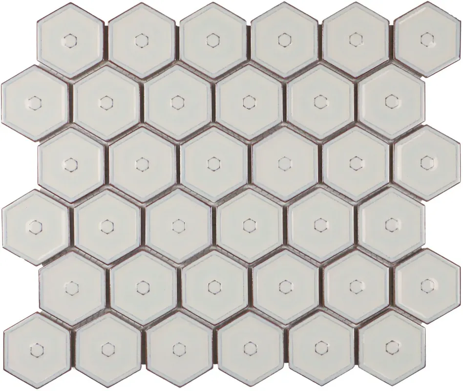 Uitverkoop The Mosaic Factory Hexagon by Osiris Hertman Café Latte Glossy