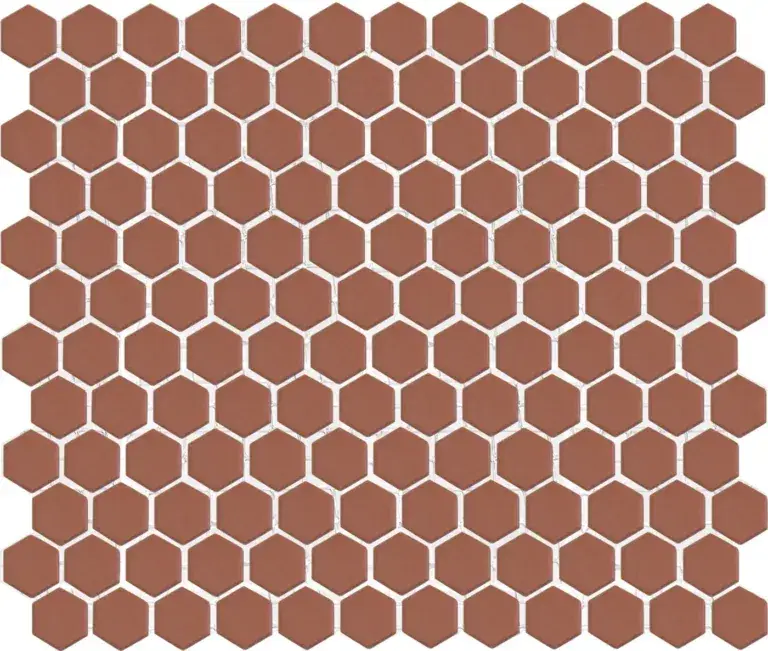 Betrouwbaar The Mosaic Factory HM23012 Terra Cotta Matt R11 | Hexagon