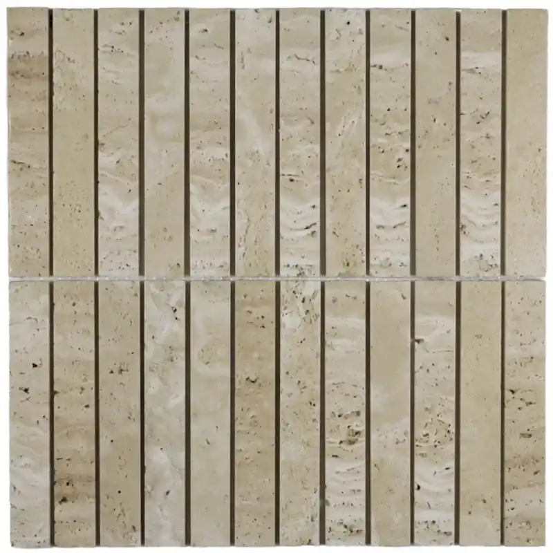 Must-Have The Mosaic Factory NTK02 Travertine Natural Stone Kitkat Flat 22x148mm