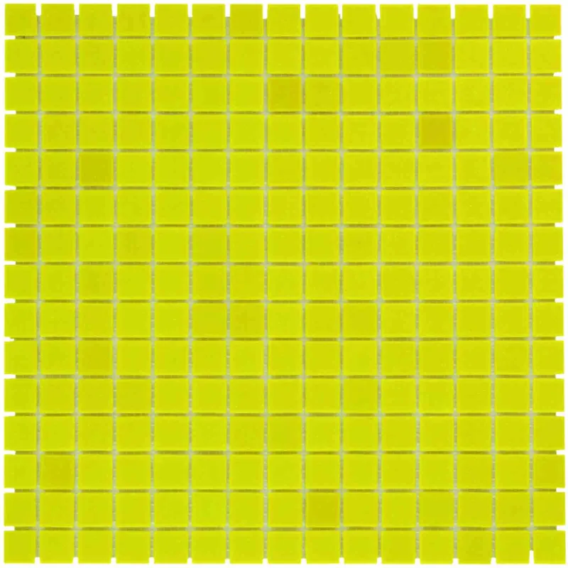 The Mosaic Factory Amsterdam Mozaiek Tegel Vierkant - Geel Glas Basic 322x322 mm Gecertificeerd