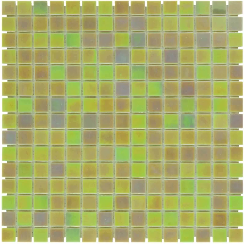 The Mosaic Factory Amsterdam Mozaiek Tegel Vierkant - Licht Creme Glas Parelmoer Serie 322x322 mm Favoriet