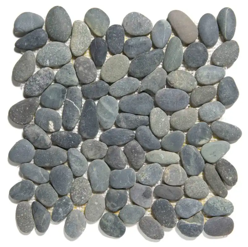 The Mosaic Factory Natural Stone Mozaiek Tegel Kiezel - Dark Grey Kiezels Natural 303x300 mm Lage Kosten
