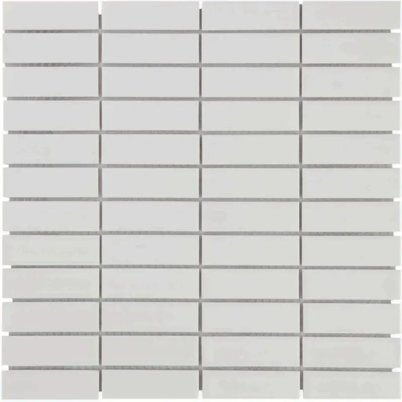 Koop Online The Mosaic Factory Paris Mozaiek Tegel Rechthoek - Wit Porselein Geglazuurd 300x300 mm