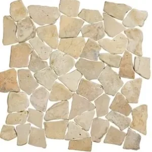Shop Nu Stone Line Palladiana Mozaiek Tegel Breuk - Crème / Beige Marmer Ongeglazuurd 300x300mm
