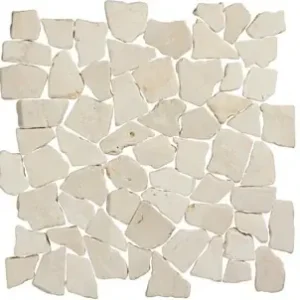 Stone Line Palladiana Mozaiek Tegel Breuk - Crème Marmer Ongeglazuurd 300x300mm Hoge Kwaliteit