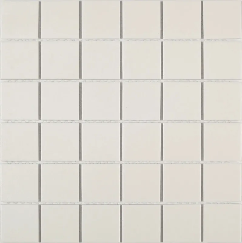 Mozaïek tegels Dover Wit 5x5 Anti-slip 30,6x30,6 - Vierkant Wand en vloer Ongeglazuurd porseleinen steengoed Favoriet