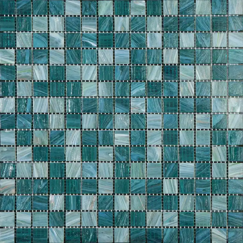 Mozaïek tegels Home Multi Teal 32,7x32,7 - Vierkant Wand en vloer Glas Gratis Retour