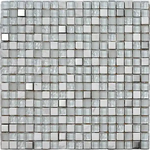 Beperkt Aanbod Mozaïek tegels Lagos gletsjer 30x30 - Vierkant Wand en vloer Glas