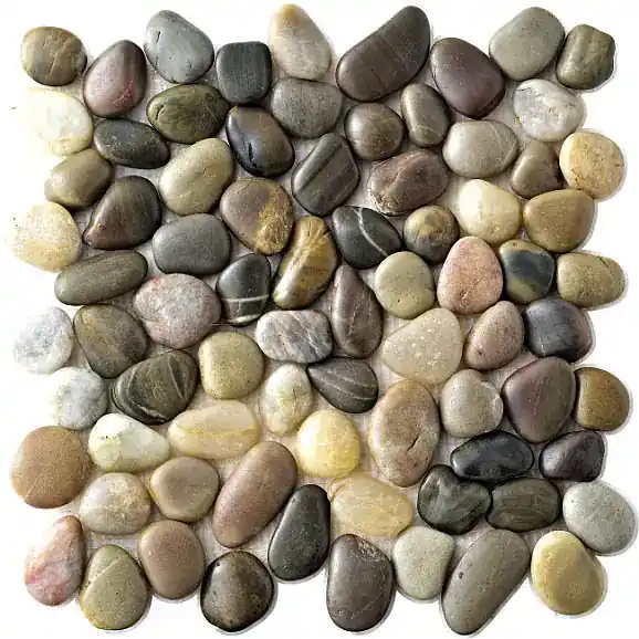 Mozaïek tegels Perla Veelkleurig 30x30 - Kiezels Wand en vloer Natuursteen Op = Op