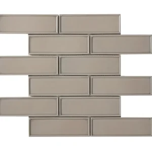 Mozaïek tegels Lyon Grijs Taupe 30x30 - Rechthoek Wandtegels Geglazuurde porseleinen steengoed Laatste Versie