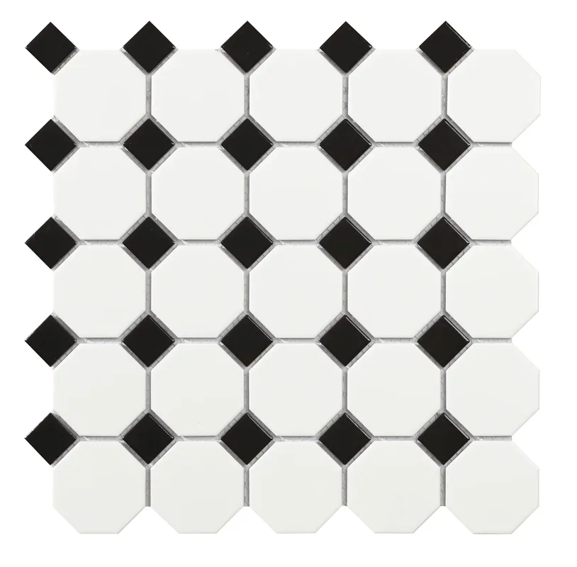 Lage Prijs Mozaïek tegels Octogon Wit Mat 29,5x29,5 - Octagon Wand en vloer Geglazuurde porseleinen steengoed