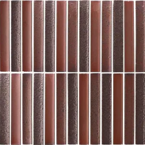 Mozaïek tegels Piano Ossido Mat 29,6x29,9 - Rechthoek Wandtegels Geglazuurde porseleinen steengoed Voordeelprijs