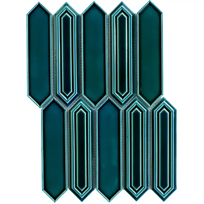 Mozaïek tegels Sevilla Azul Glans 35,3x25,5 - Hexagon Wandtegels Geglazuurde porseleinen steengoed Koop Vandaag