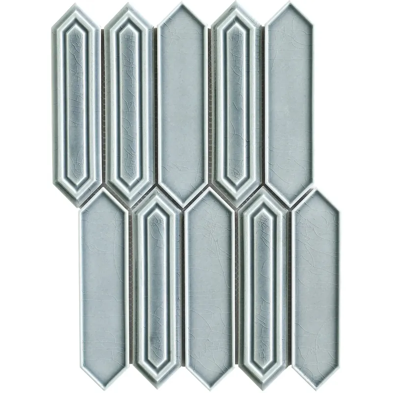 Op = Op Mozaïek tegels Sevilla Gris Glans 35,3x25,5 - Hexagon Wandtegels Geglazuurde porseleinen steengoed