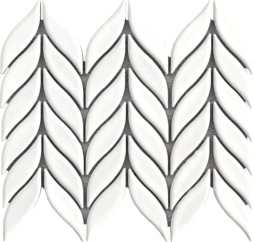 Mozaïek tegels Victory Wit Glans 27,51x21,96 - Onregelmatige Wandtegels Geglazuurde porseleinen steengoed Tijdelijk Beschikbaar