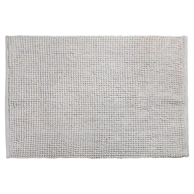 Differnz Candore badmat 100% microfiber - geschikt voor vloerverwarming - 50 x 80 cm - licht grijs Goedkoop
