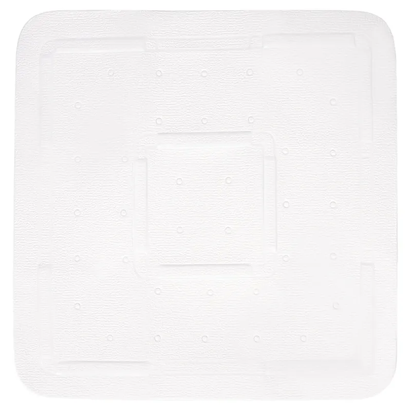 Differnz Tutus inlegmat douche - 100% PVC - anti-slip laag - 55 x 55 cm - wit Laatste Kans