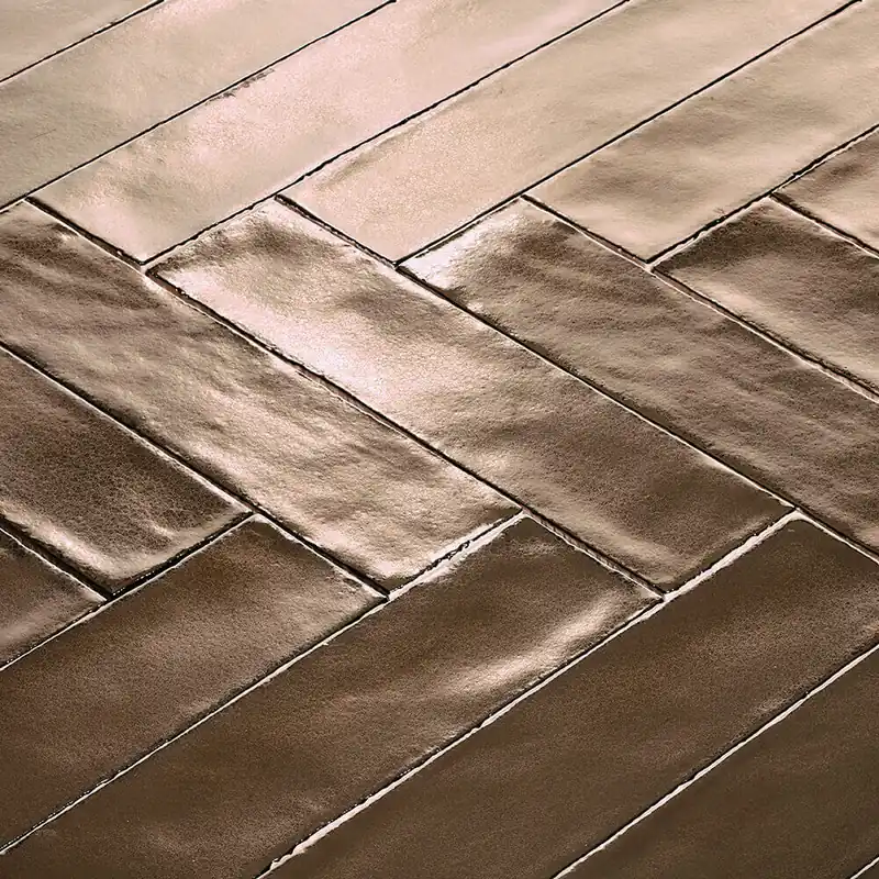 Terre d'Azur wandtegel Gerona F68 Mat 7.5x30 cm Aged Brons Uitverkoop