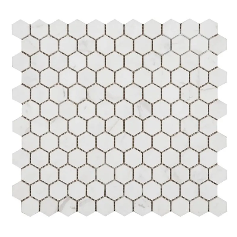 Mozaïektegel Ore Ceramics Hexagon 6802.10.00.00 WAMoz.295X295 White 7mm Mat Hexagon Rechtstreeks Van De Fabrikant