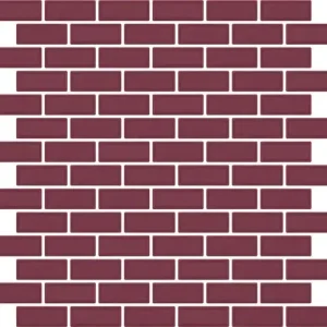 Mozaïektegel Roca ROCK ART FMVT6MD051 WAMoz.300X300 Burdeos 10mm Mat Op = Op