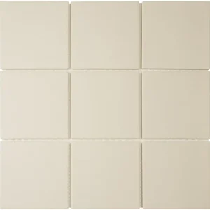 Gratis Retour The Mosaic Factory London Mozaiek Tegel Vierkant - Wit Porselein Ongeglazuurd, R11 95x95x6 mm