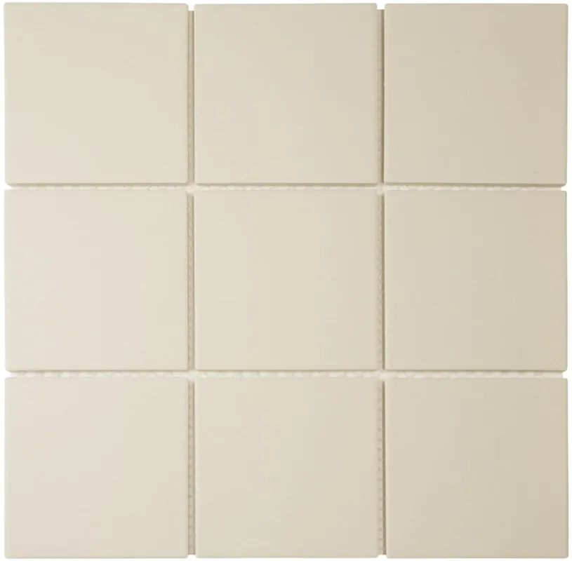 Gratis Retour The Mosaic Factory London Mozaiek Tegel Vierkant - Wit Porselein Ongeglazuurd, R11 95x95x6 mm