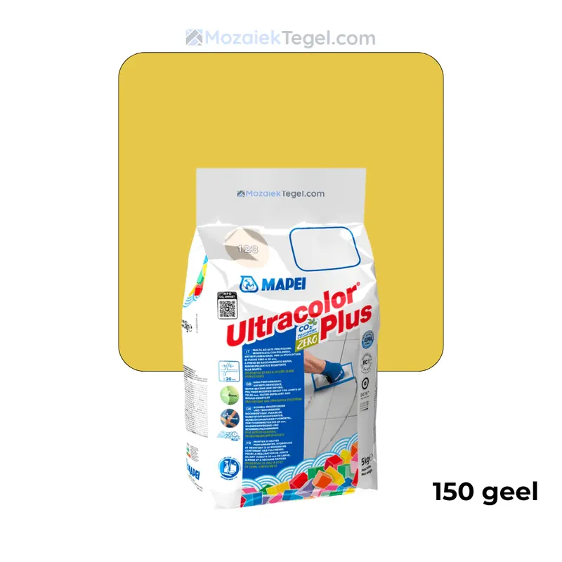 Exclusieve Aanbieding Mapei | Ultracolor Plus | 150 Geel | Cementgebonden | Voegmiddel | 5KG