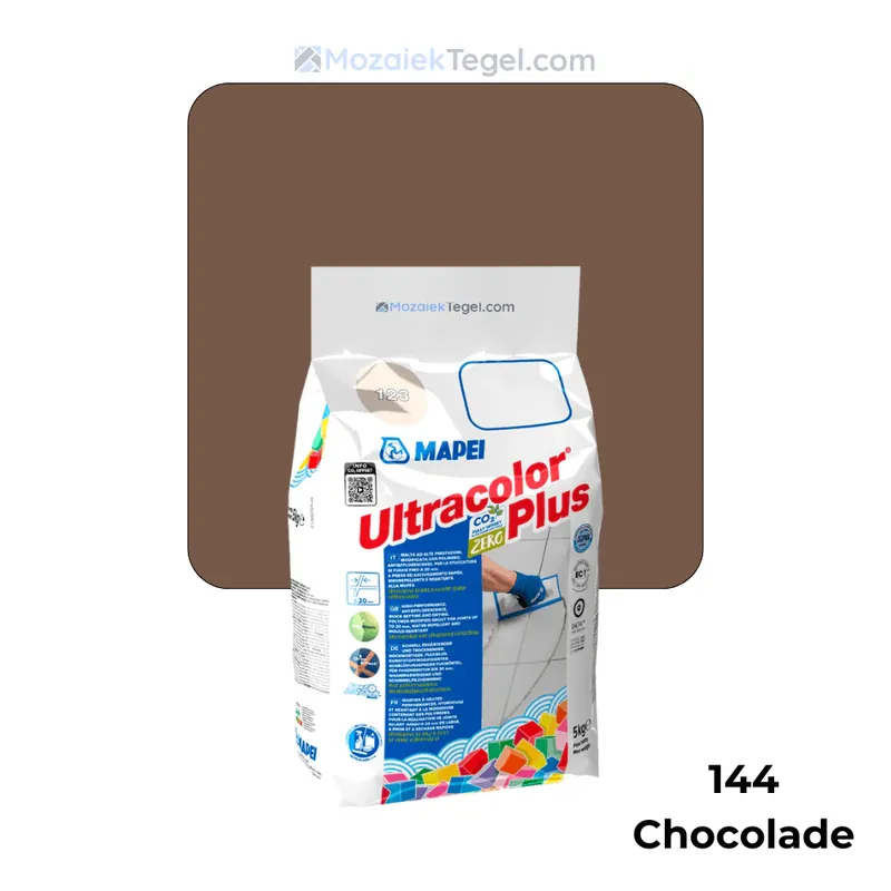 Mapei | Ultracolor Plus | 144 Chocolade | Cementgebonden | Voegmiddel | 5KG Gereduceerde Prijs