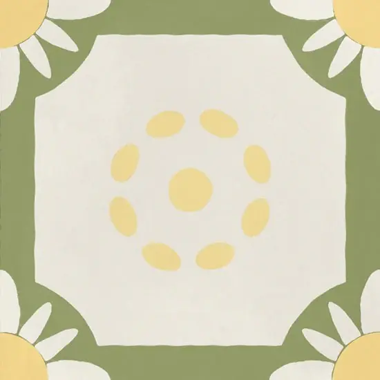 Aanbieding JOS. Hidro VLtegel Decor 197X197 Teatime Lime 8.3mm Mat