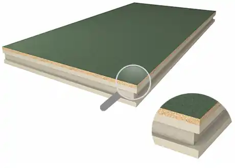 Goedkoop PIR + Spano vloerplaten T&G 1200x600x50mm +12mm Rd:2,27 (=0,72m²)