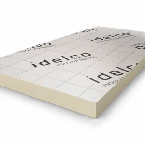 Idelco PIR 2-zijdig aluminium 1200x600x80mm Rd:3,60 (=0,72 m²) Hoge Kwaliteit