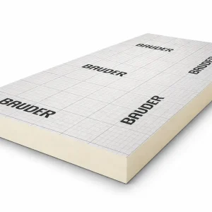 Bauder PIR 2-zijdig aluminium 2400x1200x80mm Rd:3.60 (2,88 m²) Alleen Vandaag