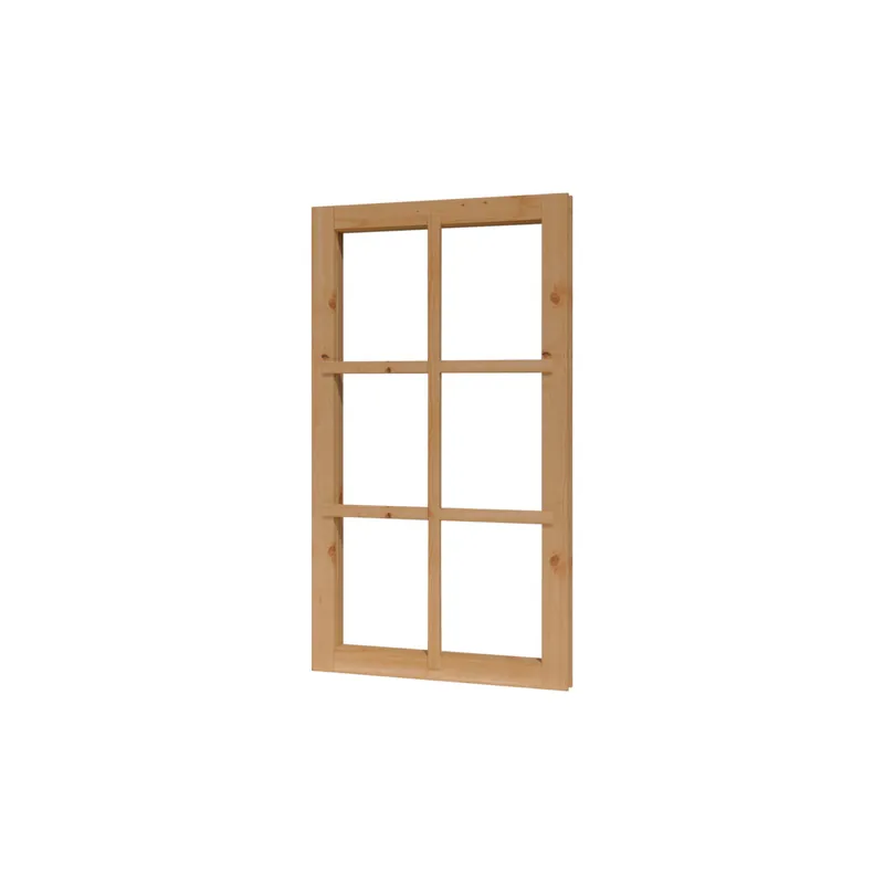 Veilige Betaling Vastraam onbehandeld Douglas kozijnmaat 64,2×116,8cm / sponningmaat 59,2×111,8cm