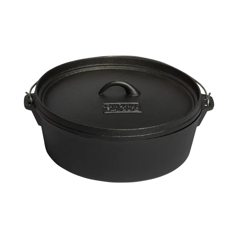 Actieprijs Smokin’ Flavours gietijzeren Dutch oven Large – 31 cm (4,5L)