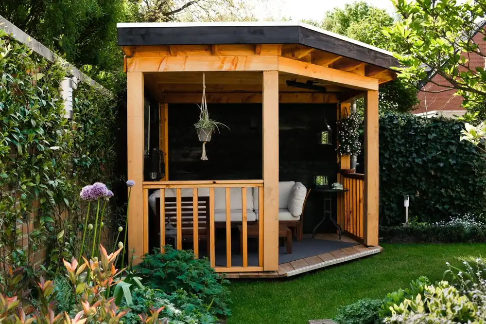 Douglas Hoekveranda t’ Harde incl vloer 330x330cm Hoge Kwaliteit
