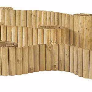 Seizoensaanbieding Rolborder Ø 5 x 20 x 250 cm, groen geïmpregneerd.