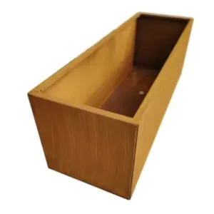 Korting Vierkante plantenbank cortenstaal 60x90x60cm