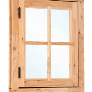 Douglas draairaam 90,0 x 105,0 cm onbehandeld, 4-ruits, linksdraaiend Uitverkoop